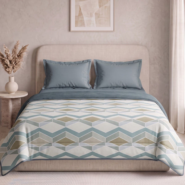 Easysnug Microfiber Double Dohar / All Season AC Blanket - Dynamic Chevron