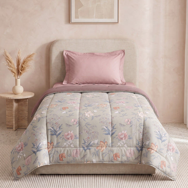 EasySnug Microfiber Single Comforter - Dusky Petals