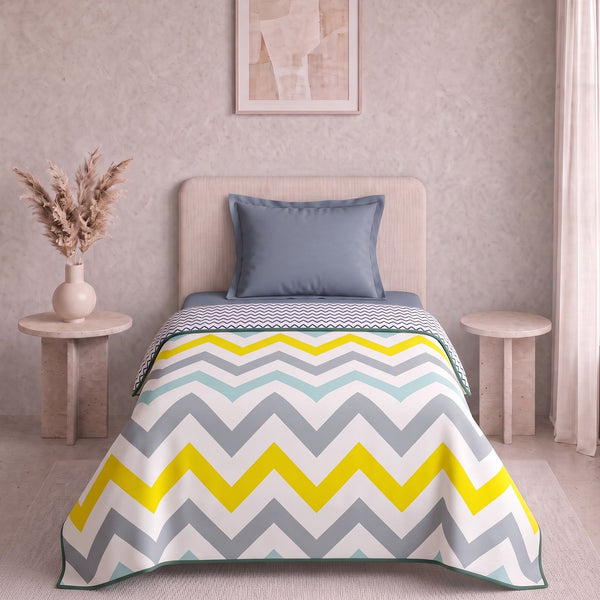 Easysnug Microfiber Single Dohar / All Season AC Blanket - Color Cascade