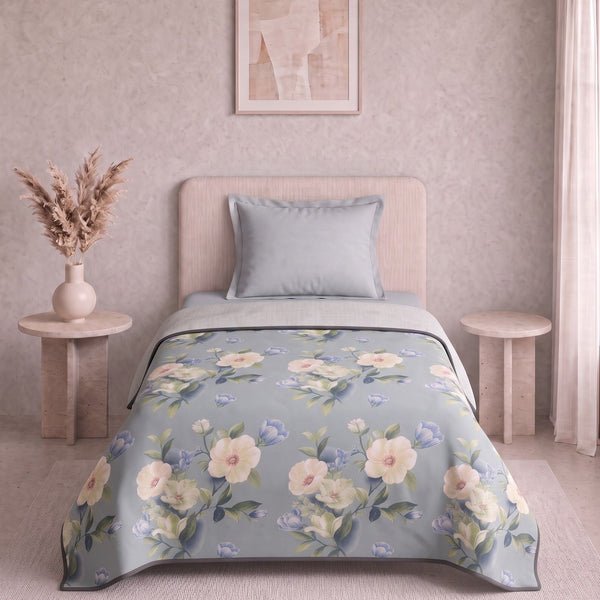 Easysnug Microfiber Single Dohar / All Season AC Blanket - Vintage Charm