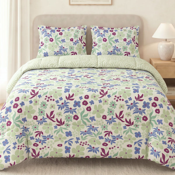 100% Cotton King Bed In A Bag - Blossom Breeze