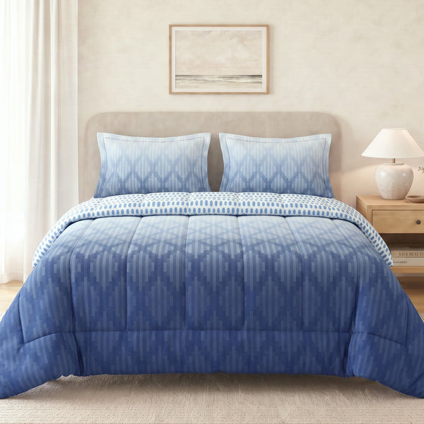 100% Cotton King Bed In A Bag - Ombre Bliss