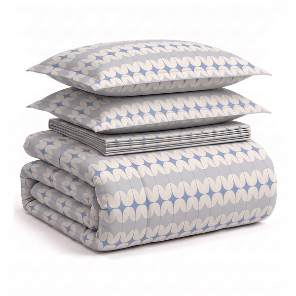 Serenity 100% Cotton King Bed In A Bag - Jasper