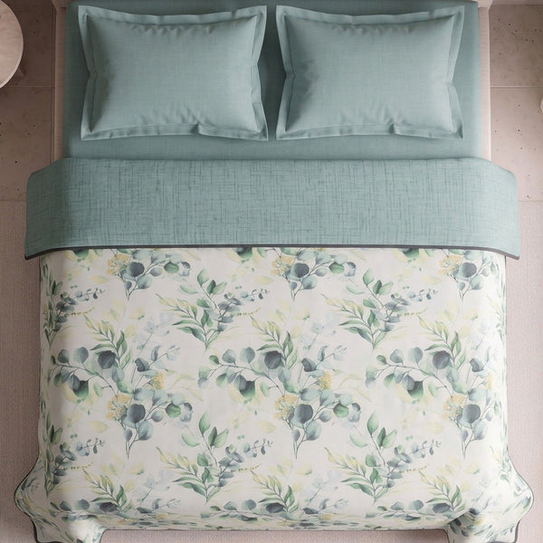 Easysnug Microfiber Double Dohar / All Season AC Blanket - Evergreen Charm