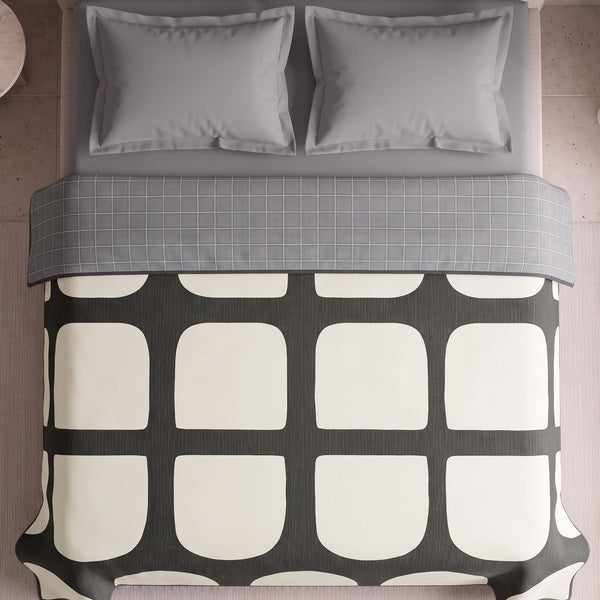Easysnug Microfiber Double Dohar / All Season AC Blanket - Urban Grid