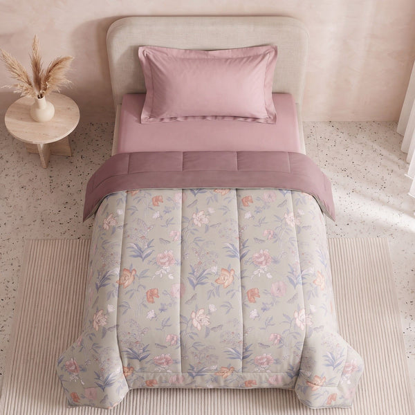 EasySnug Microfiber Single Comforter - Dusky Petals