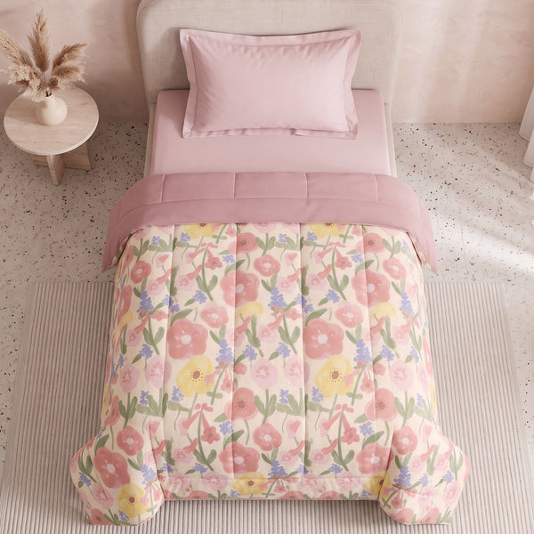 EasySnug Microfiber Single Comforter - Floral Sunshine