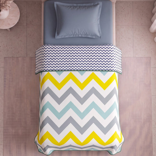 Easysnug Microfiber Single Dohar / All Season AC Blanket - Color Cascade