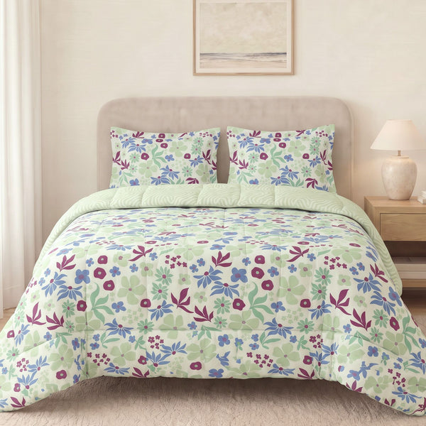 100% Cotton King Bed In A Bag - Blossom Breeze