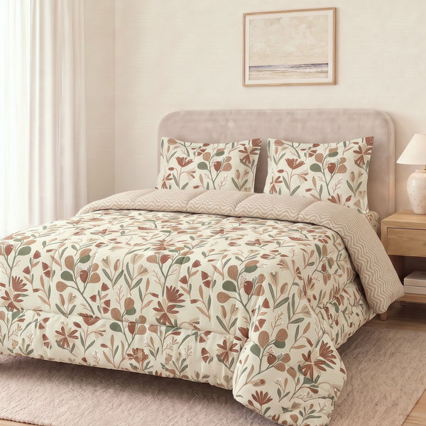 100% Cotton King Bed In A Bag - Botanical Dreams
