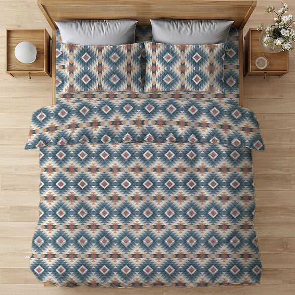 Serenity 100% Cotton Double Comforter - Tribal Symmetry