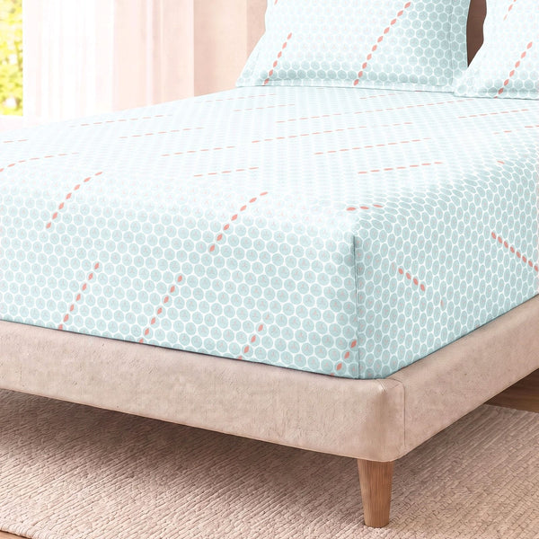Cotton Double Flat Bedsheet  - Rustic Flow
