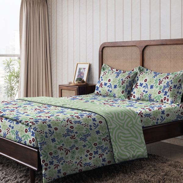 Cotton Double Dohar / All Season AC Blanket - Blossom Breeze