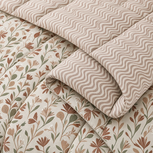 100% Cotton King Bed In A Bag - Botanical Dreams