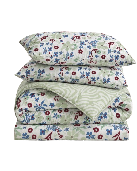 100% Cotton King Bed In A Bag - Blossom Breeze