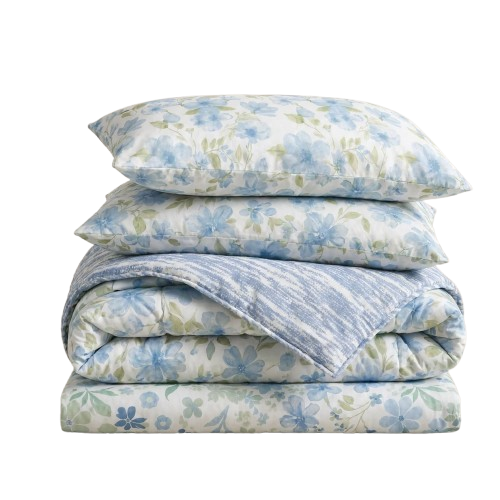 100% Cotton King Bed In A Bag - Floral Mist