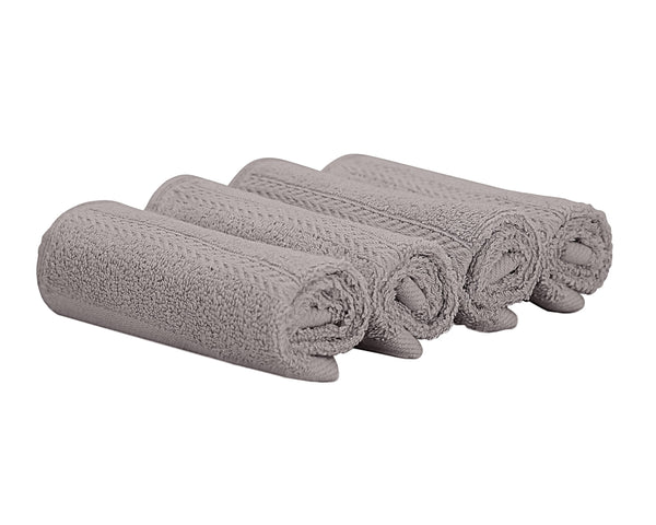 Premium Bamboo Cotton Luxe Face Towel, 530 GSM, Pack of 4