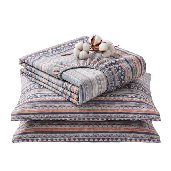Essenza Queen / King Fitted Sheet Set  - Mystic Pyramid
