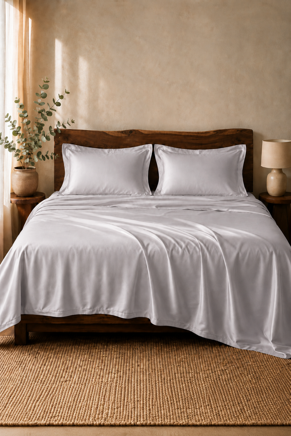 Tencera 70% Tencel LF King Bed Sheet Set — Mistry Grey
