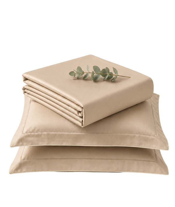 Tencera 70% Tencel LF King Bed Sheet Set — Sahara Dust