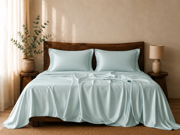Tencera 70% Tencel LF King Bed Sheet Set — Skylight