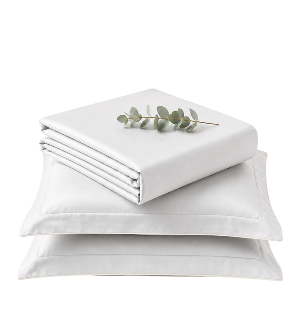 Tencera 70% Tencel LF King Bed Sheet Set — Snowdrop