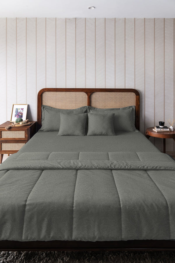 EasySnug Embossed Damask Double Comforter - Blossom Breeze