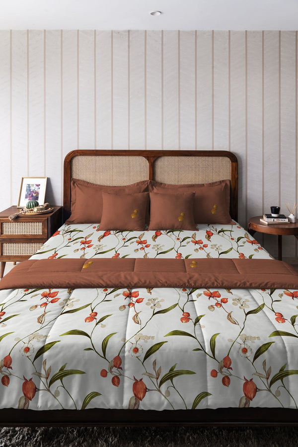 EasySnug Microfiber Double Bed In A Bag - Cherry Blossom