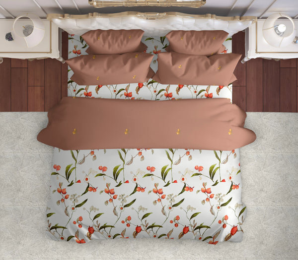 EasySnug Microfiber Double Bed In A Bag - Cherry Blossom