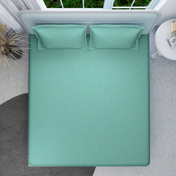Easysnug Microfiber Chevron Double Flat Bedsheet