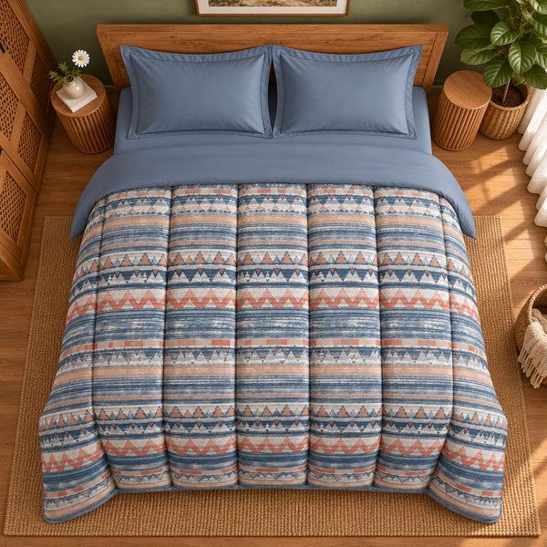Essenza Cotton Satin King Bed in a Bag - Mystic Pyramid