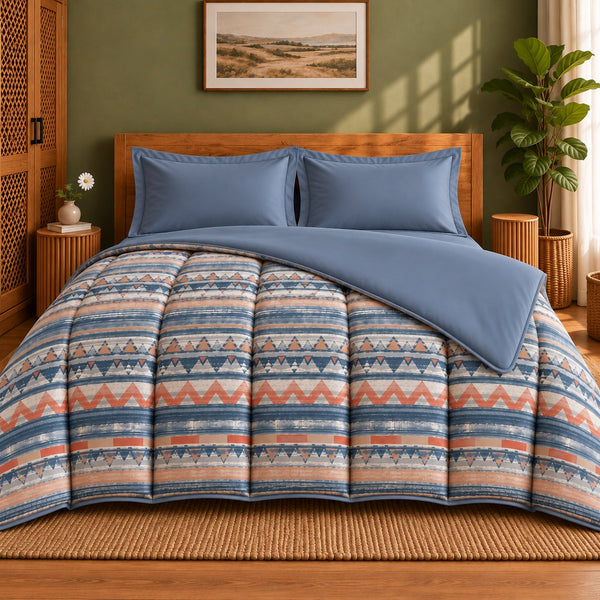 Essenza Cotton Satin King Bed in a Bag - Mystic Pyramid