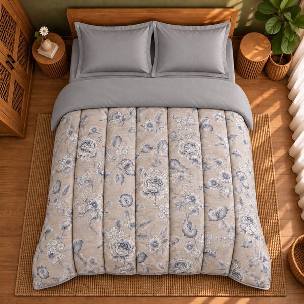 Essenza Cotton Satin King Bed in a Bag - Garden Symphony