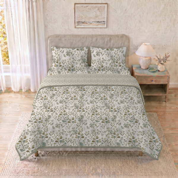 Love For Cotton Dohar Bed in a Bag - Botanical Dreams