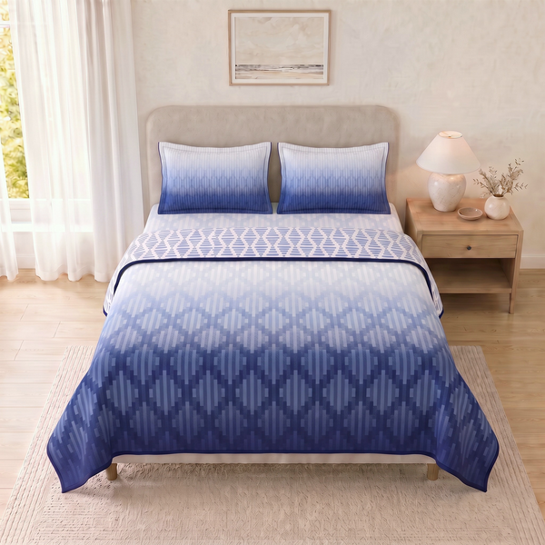 Love For Cotton Dohar Bed in a Bag - Ombre Bliss